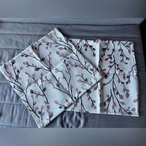 Basic Model Set of 2 Floral Print Pink Pillow Covers 16”x16”
